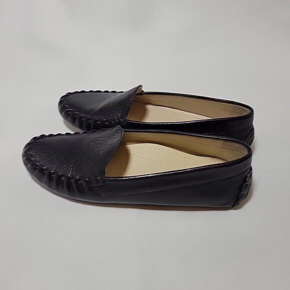 Cole Haan Grand OS Black Nubuck Leather Women's 7.5B Morgan Slipper Moccasin - Picture 8 of 13